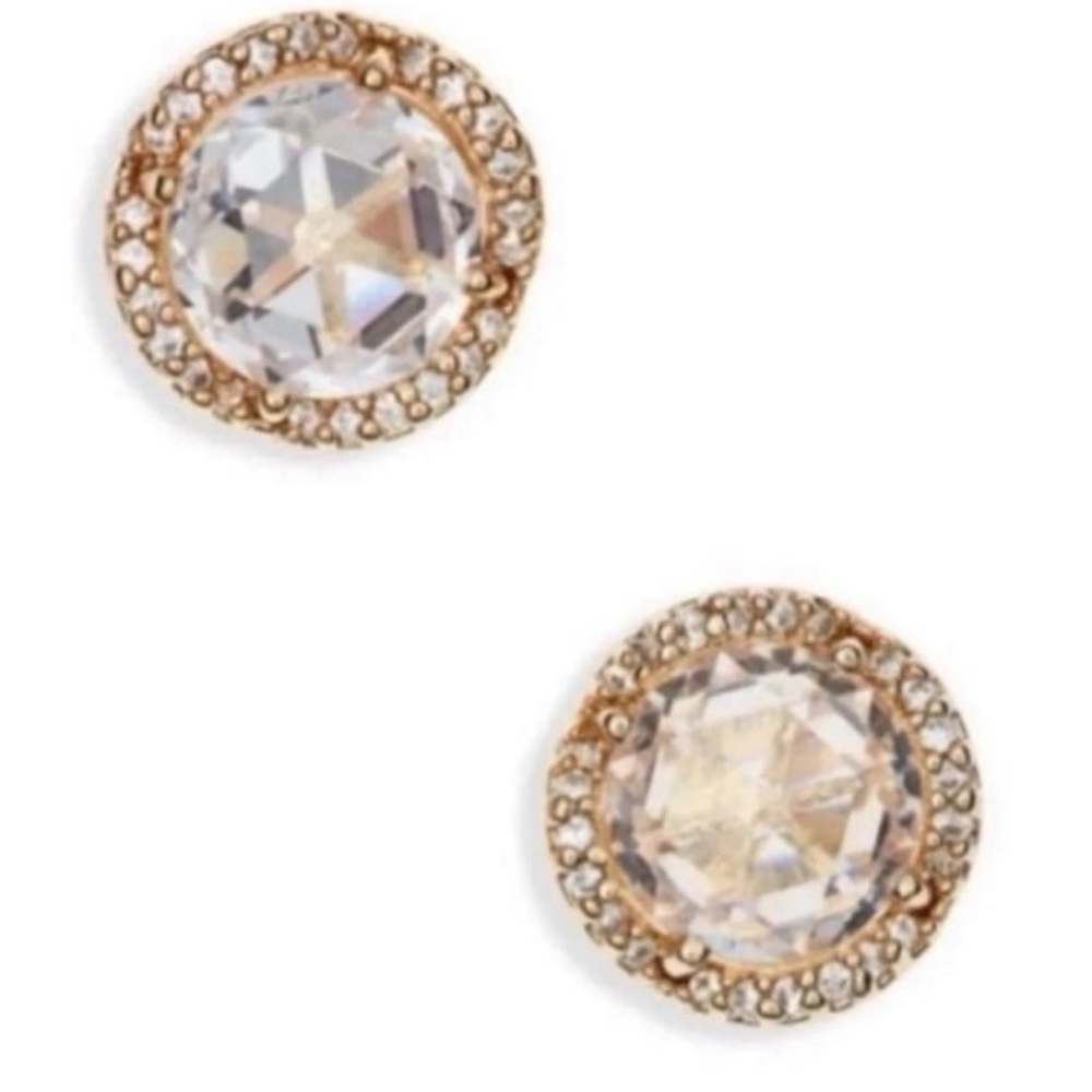 Kate Spade 'that sparkle' studs in gold / clear